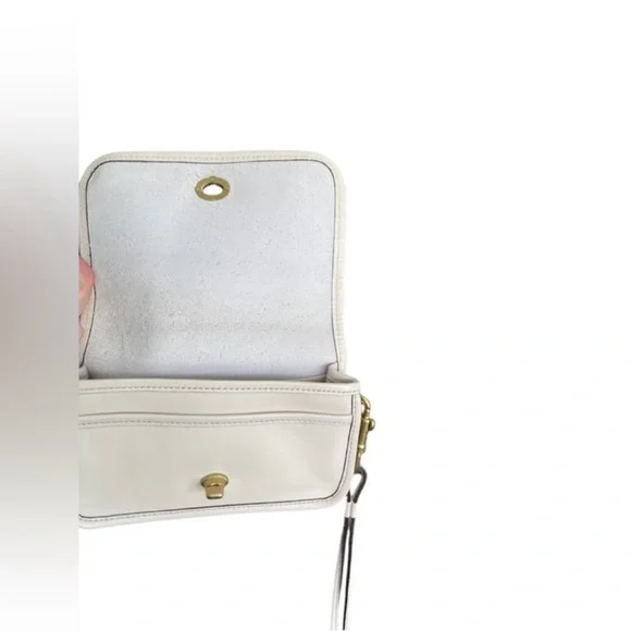 COACH Vintage Dinky Pouch Sling Back Off White/Ivory Crossbody Bag Rare - Picture 12 of 16